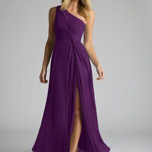 Azazie Brooke Bridesmaids Dress in Grape